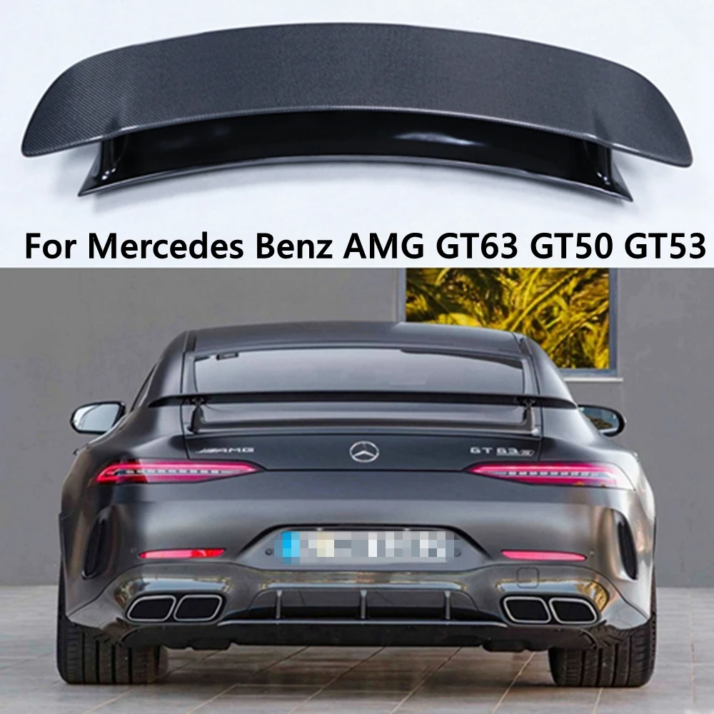 

For Mercedes Benz AMG GT63 GT50 GT53 2019-2023 Real Carbon Fiber Spoiler REAR WING TRUNK LIP SPOILERS High Quality AMG-Mod