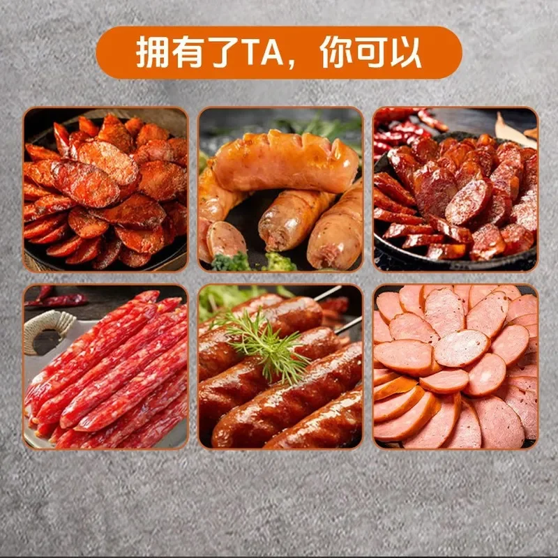 Commercial Electric Sausage Stuffer Stainless Steel Meat Filler Machine for Home Kitchen Small Batch Processing Tool New