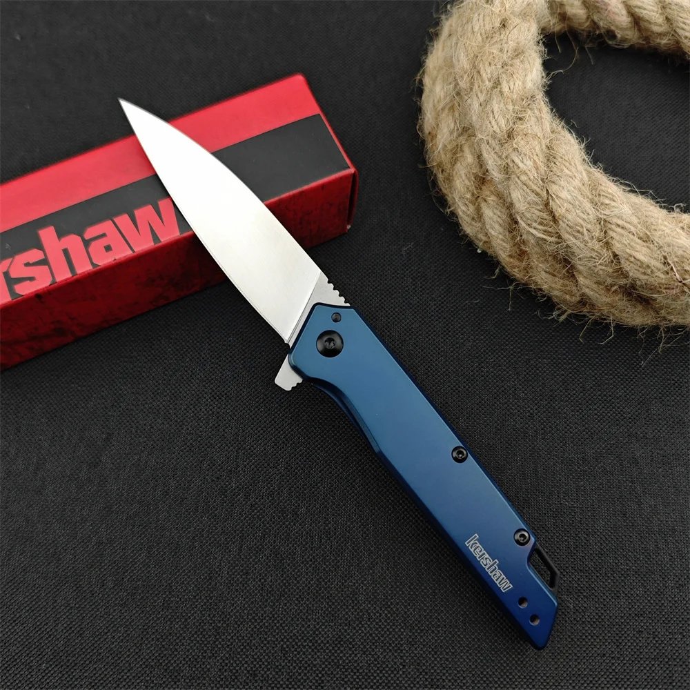 High Quality KS 1365BLU Misdirect Flipper Folding Knife S35V Blade 420 Steel Handles Pocket EDC Tool Outdoor Tactical Knife