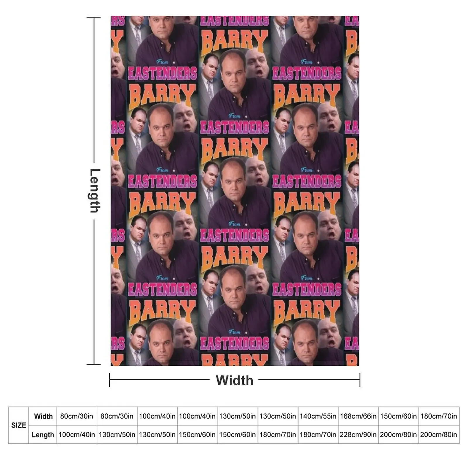 Barry from Eastenders Throw Blanket Plush Comforter Decorative Throw Furrys Blankets