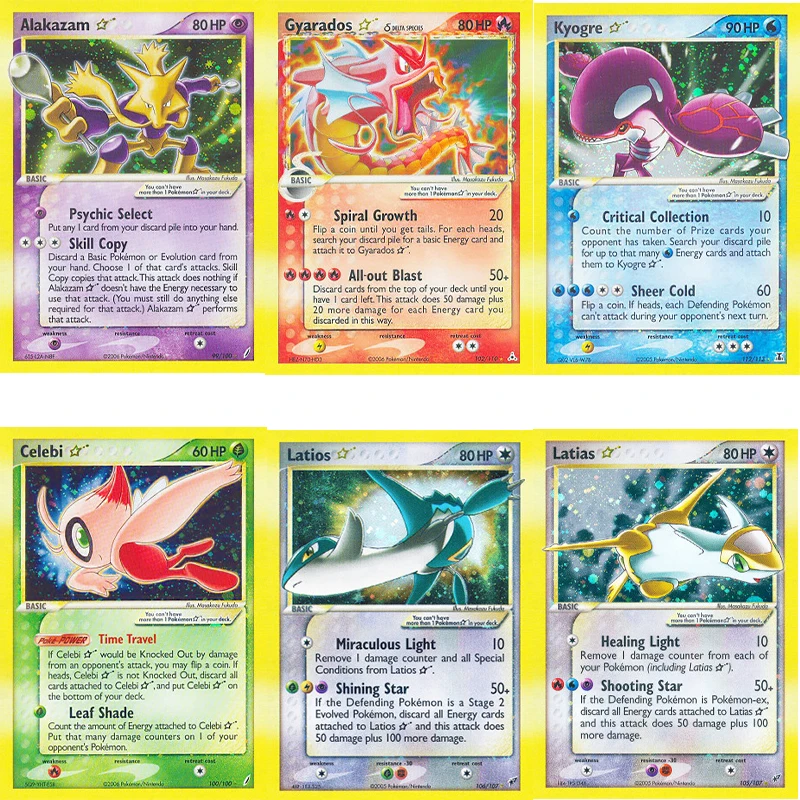 

PTCG English American version golden star card illustrated book1 customized DIY generation pokemon collection shiny card Pikachu