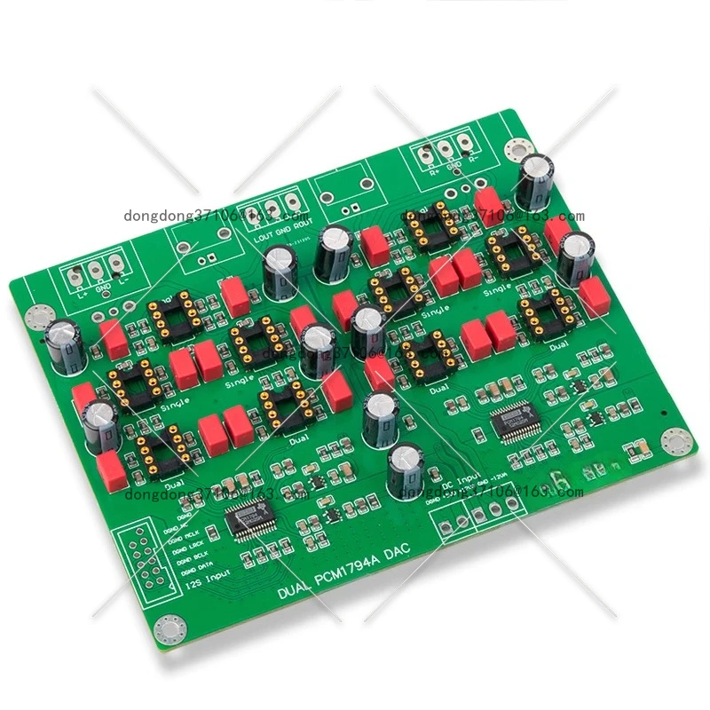 

Dual PCM1794A x2 DAC Balanced Decoder Board USB Coaxial Fever Decoder Kit 24Bit 192K