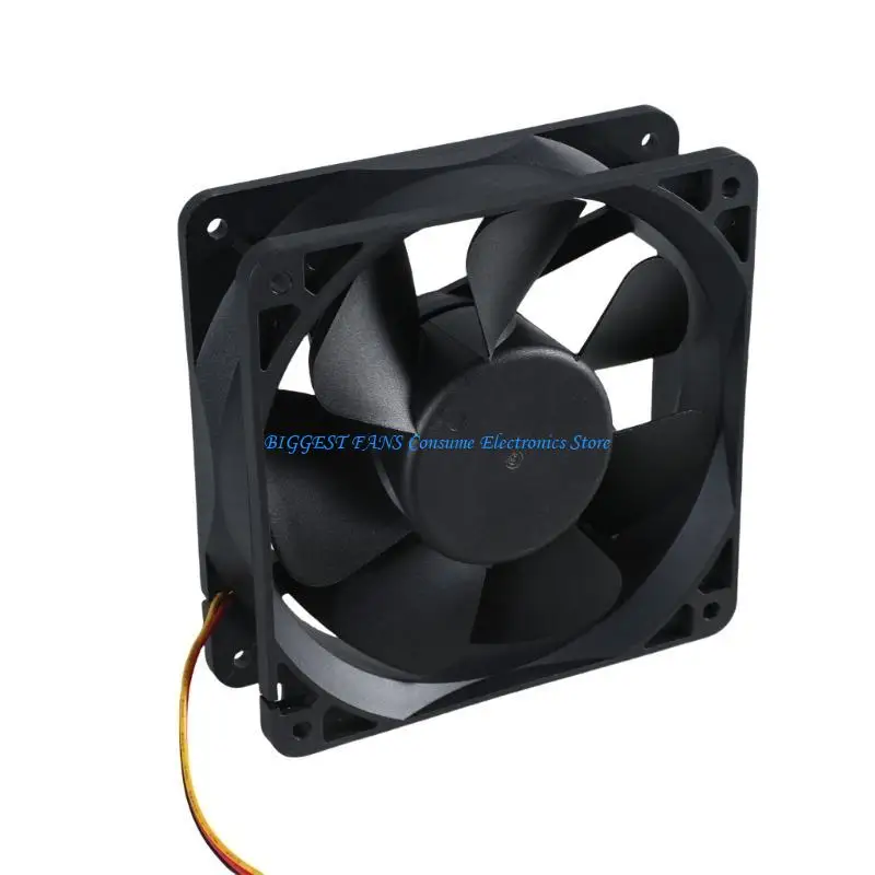 

F68B Cooling Fan With Alert Feature MMF 12D24DSRP1 12x12CM 12CM Fan Speed Measurement for Computer/Server Overheat Protecting