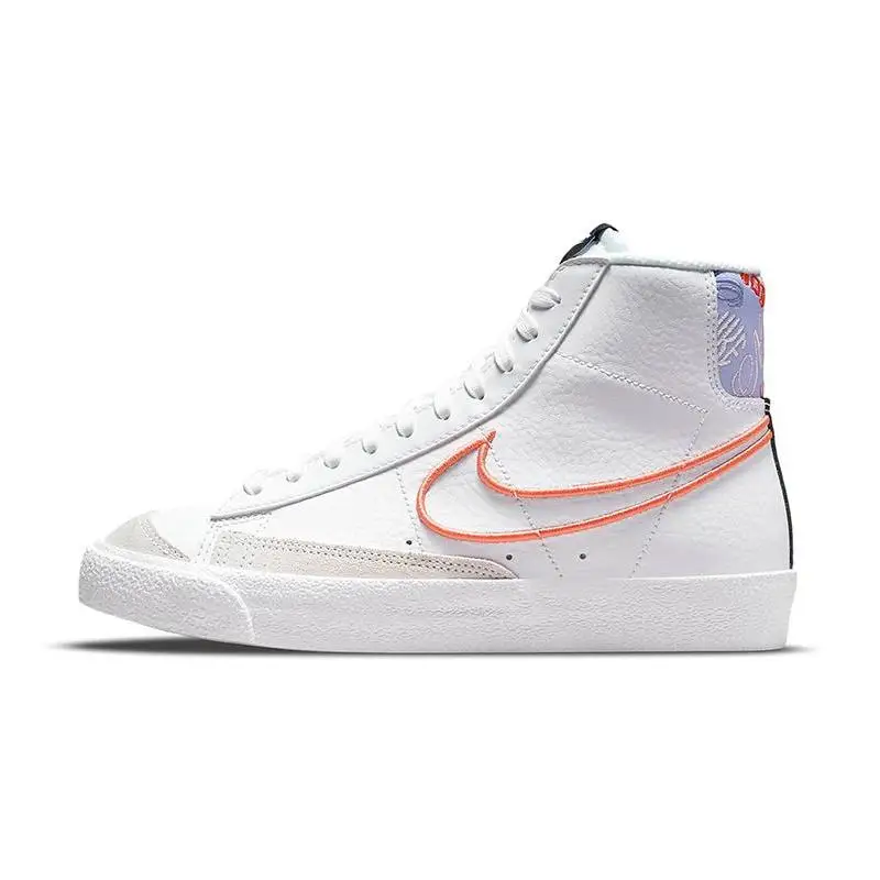 Nike-zapatillas Nike Blazer Mid 77 SE GS, blancas, Magic Ember, DJ0265-100