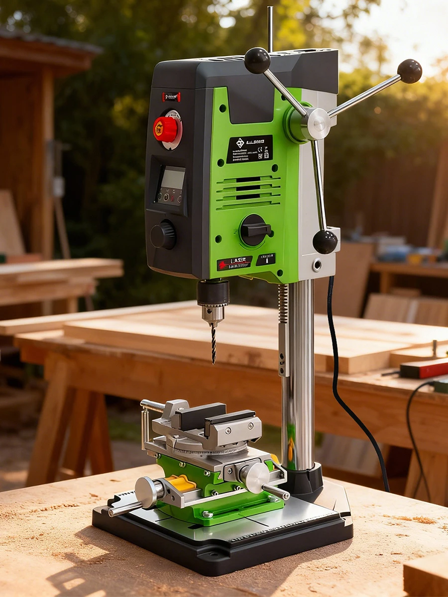 ALLSOME BG-518801 Tischbohrmaschine mit Kombinationsschraubstock