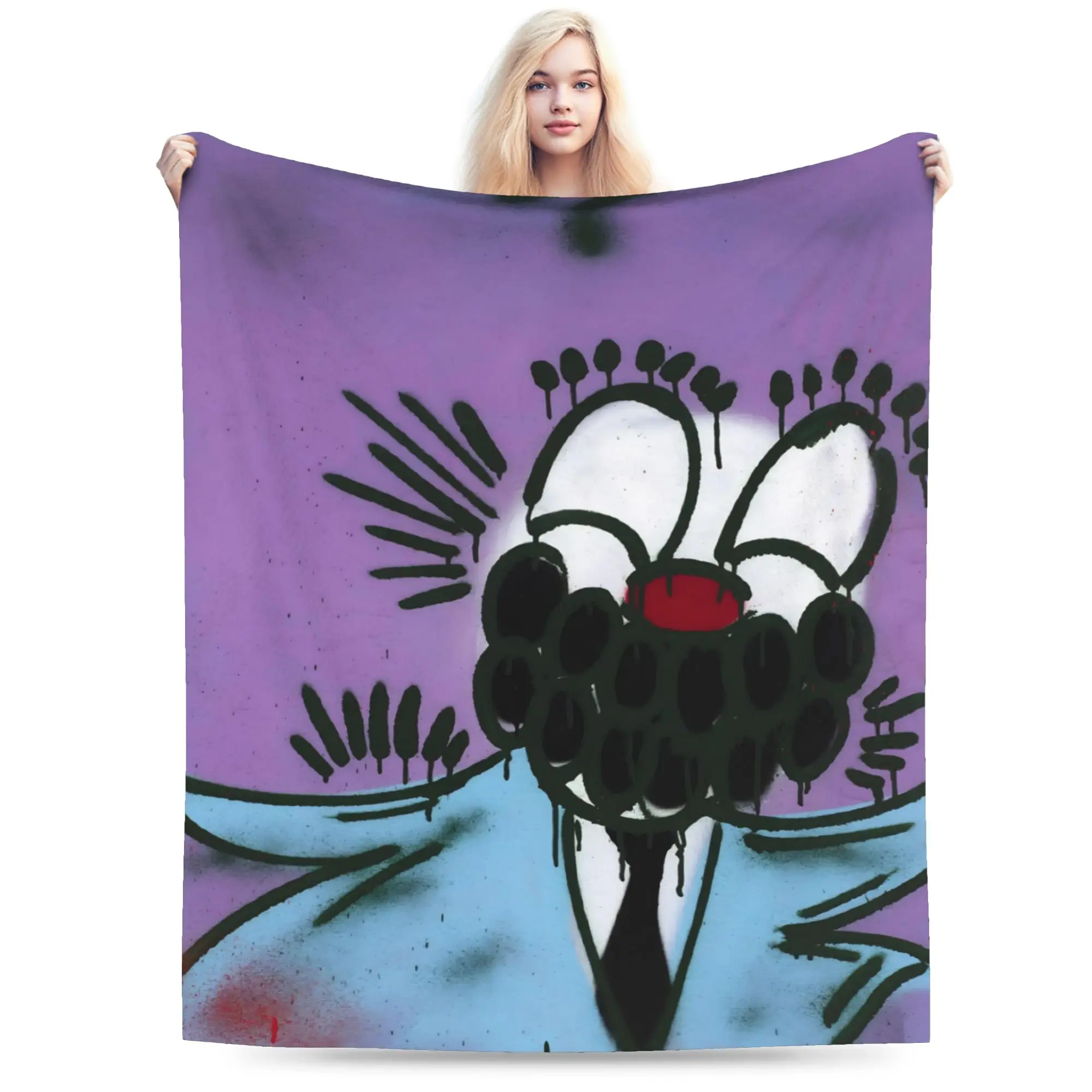Comfort Anime Olaolu Slawn Art Blanket Accessories Bed Decorative  Throw Blanket Super Warm Fleece for Bedroom