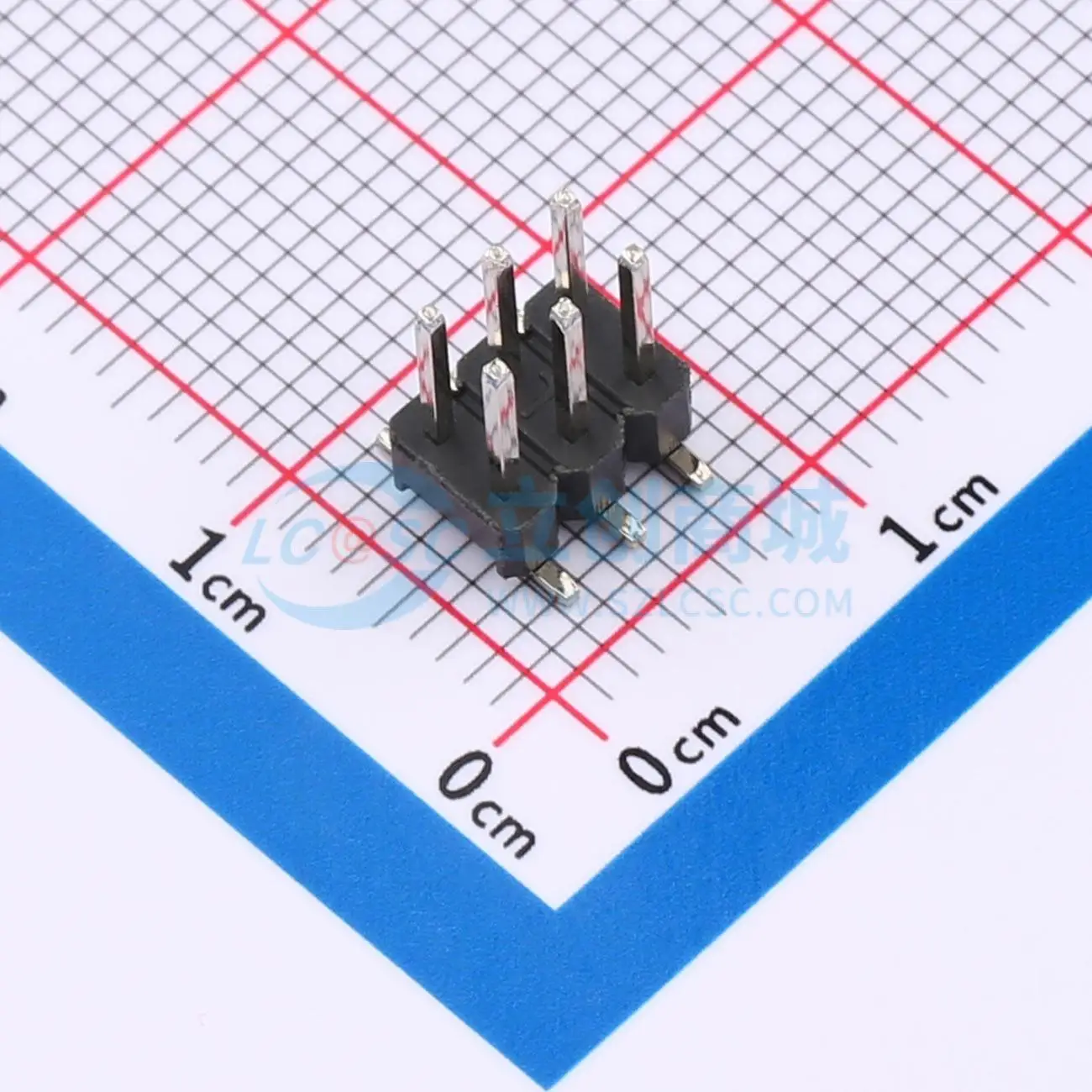 220pcs HX PZ2.54-2x3P TP SMD P 2.54mm 2x3P 2.54mm Pin Header Connector