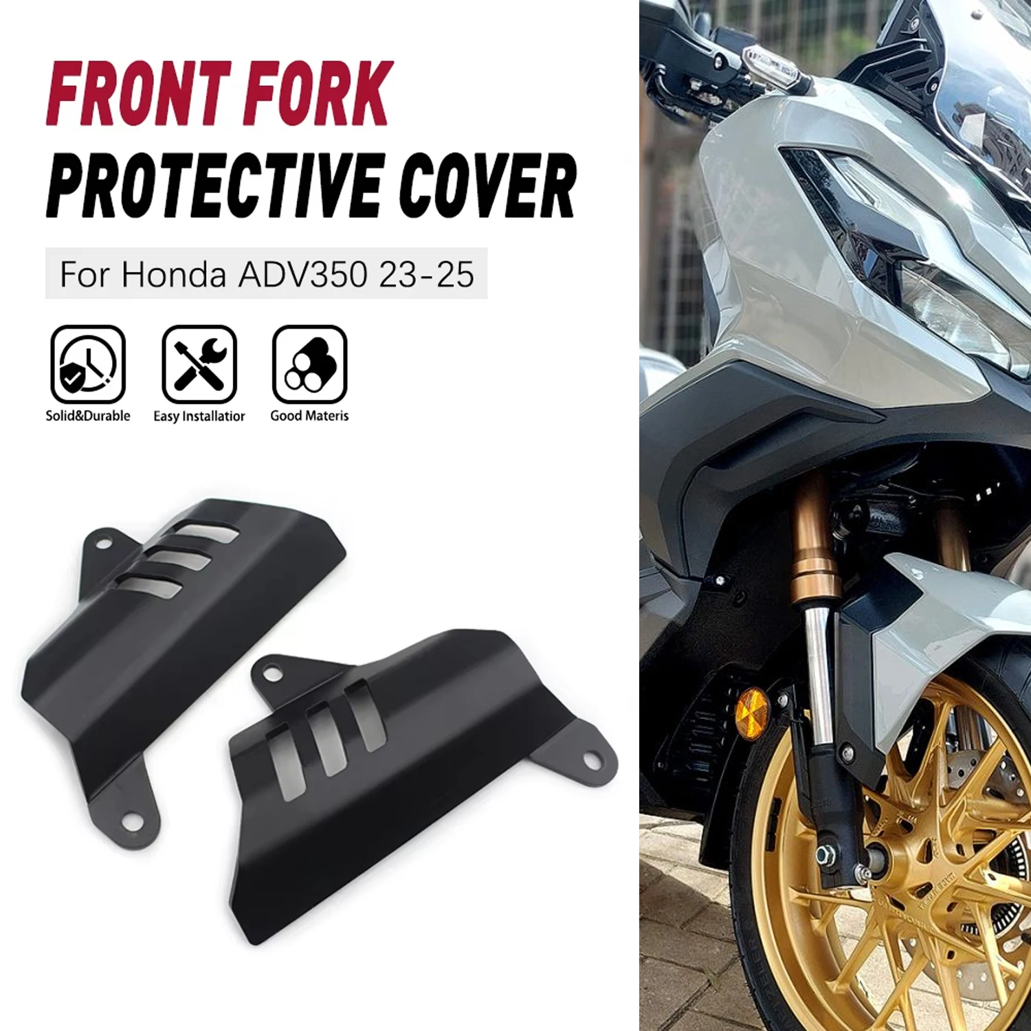 

2023 Front Fork Guards Protectors Fork Cover Set For Honda ADV350 ADV 350 Adv 350 adv350 Motorcycle Accessories Cover 2024 2025