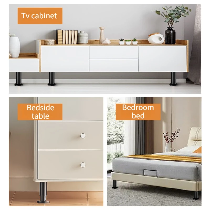 New Adjustable Cylindrical Support Legs TV Cabinet Coffee Table Height Increasing Legs Sofa Legs Bed Feets Middle Feets
