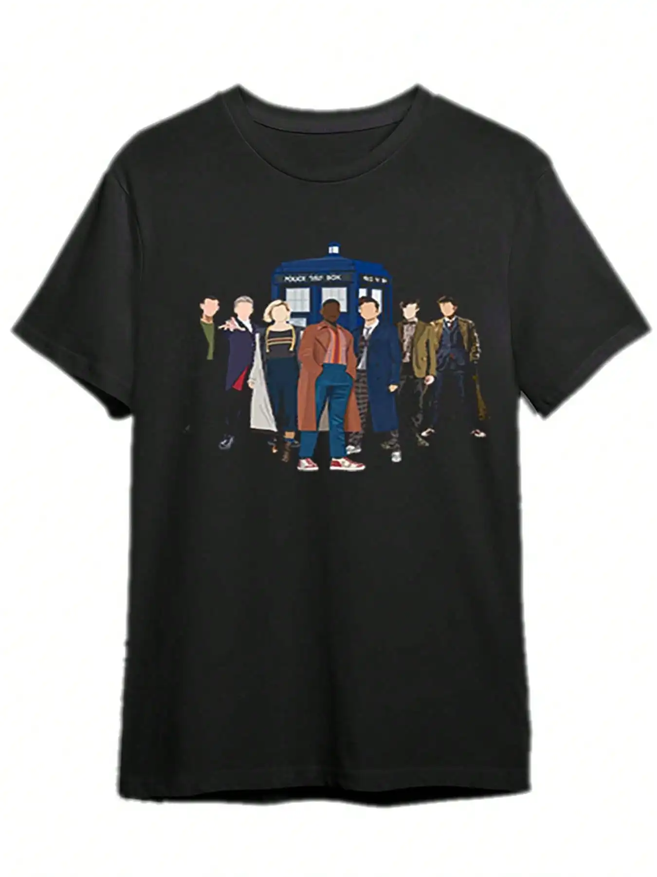 

Doctor Inspired Men's T-Shirt Featuring Doctors TARDIS Graphic Casual Cotton Tee With Short Sleeves Machine Washable Perfect