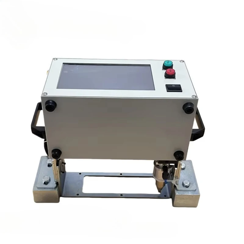 Handheld Pneumatic Steel Nameplate Vin Chassis Number Dot Peen Metal Engraving Machinery Marking Machine LCD