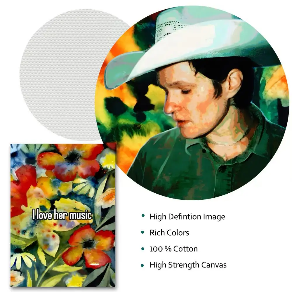 أدرين لينكر أغاني ألبوم اللوحة الخط HD قماش المشارك تجعد الحرة مقاوم للماء جميع الفضاء جدار ديكور #3