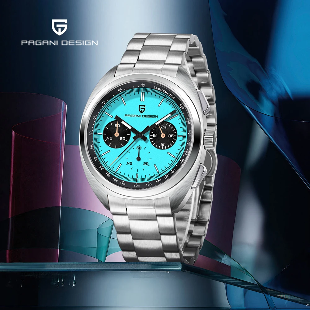 2026 New PAGANI DESIGN Panda Men's Watches Retro Quartz Watch For Men Chronograph Man Waterproof AR Sapphire Luminous Sports Clock Stainless Steel