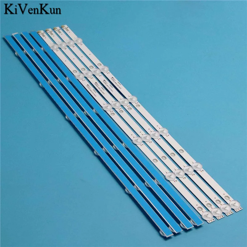 8PCS/Set Brand New TV's LED Lamp Bars SVK550AH1_WICOP_6LED_Rev02 Backlight Strips For PHILIPS 55PUT6002/98 Rulers Bands Planks