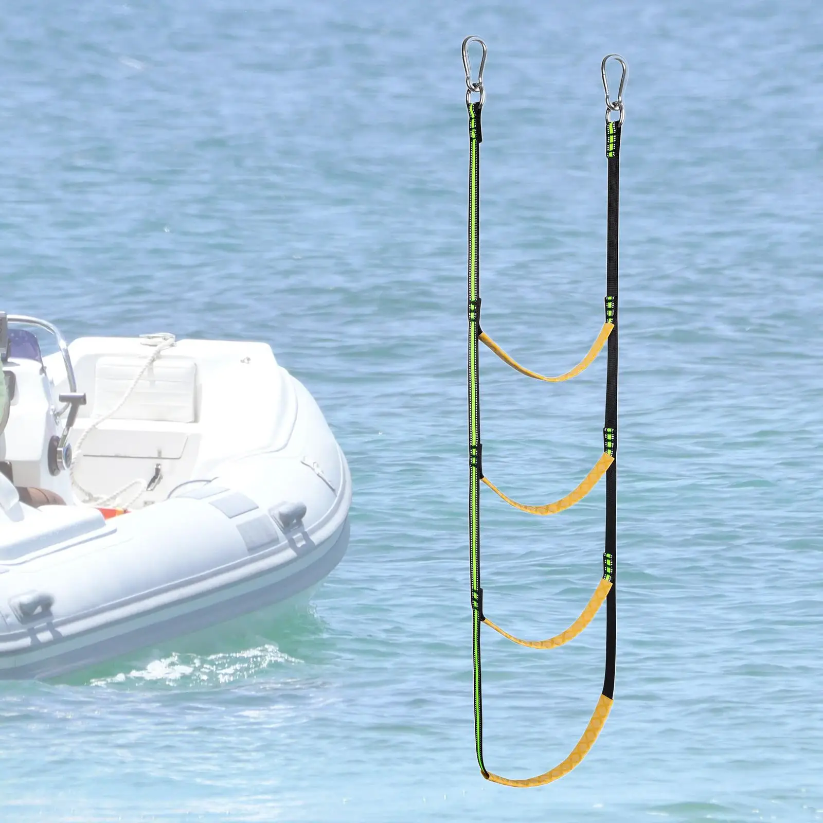 

Rope Ladder for Inflatable Boat, Kayak, Motorboat, Canoeing 4 Step