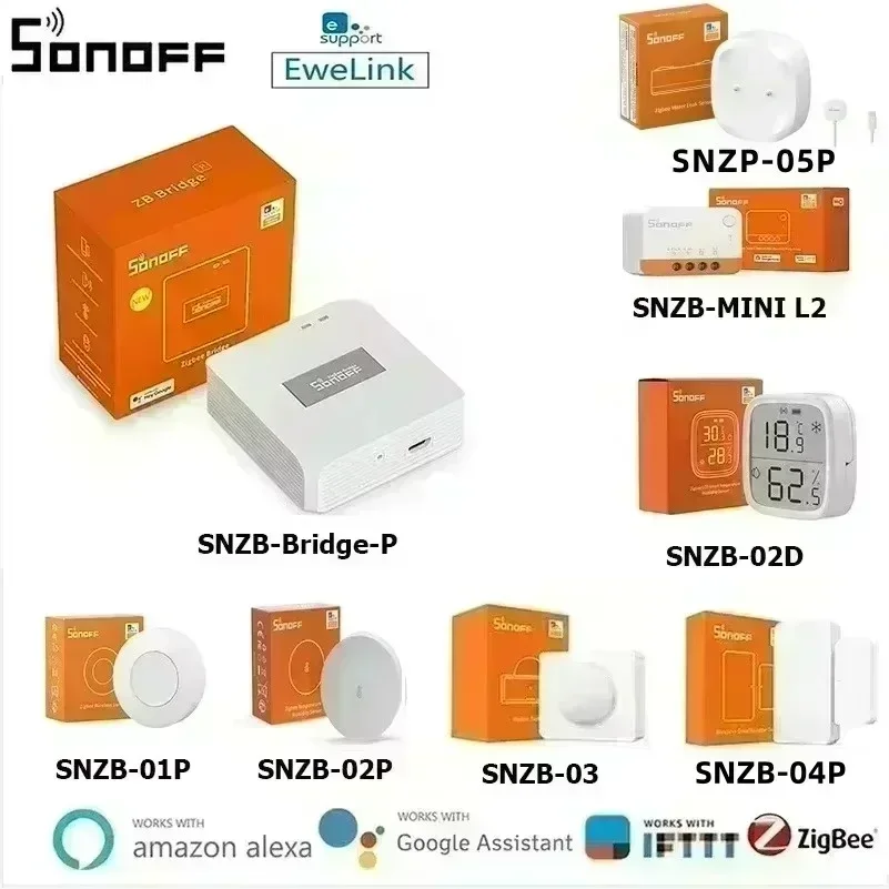 Sonoff Zigbee Bridge Sonoff Bridge Sonoff Zbmini L2 SNZB-02D SNZB-02p SNZB-04P SNZB-03P SNZB-05P SNZB-01P Zigbee Motion Sensor