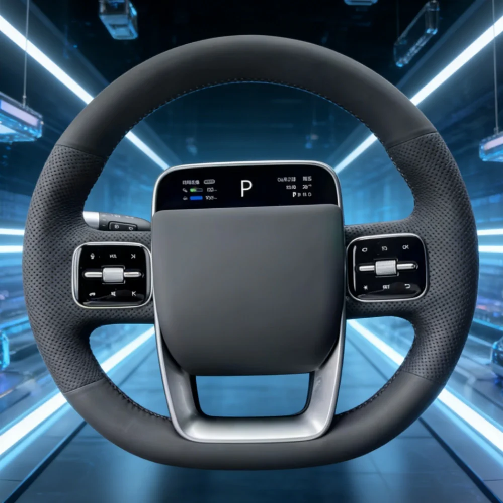 

Custom Car Steering Wheel Braid Cover Microfiber Leather L6 L7 L8 L9 MEGA ONE 2019-2024 Steering Wrap Braid Cover For Li Auto L6