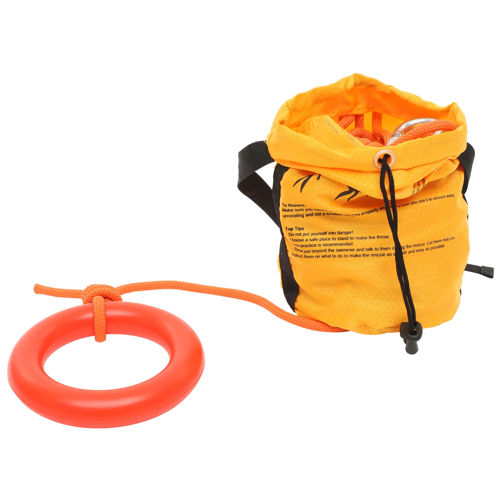 إنقاذ المياه رمي حقيبة العائمة رمي حبل التجديف أداة المهنية طويلة الأمد أكسفورد النسيج إدراج الرمي السلس