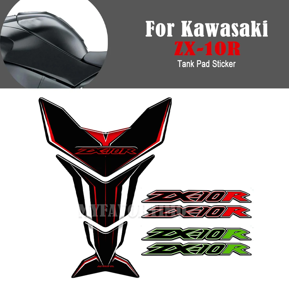 Pour Kawasaki Ninja ZX-10R ZX10R ZX 10R Moto Huile Carburant précieux Pad Protecteur Autocollants Kit