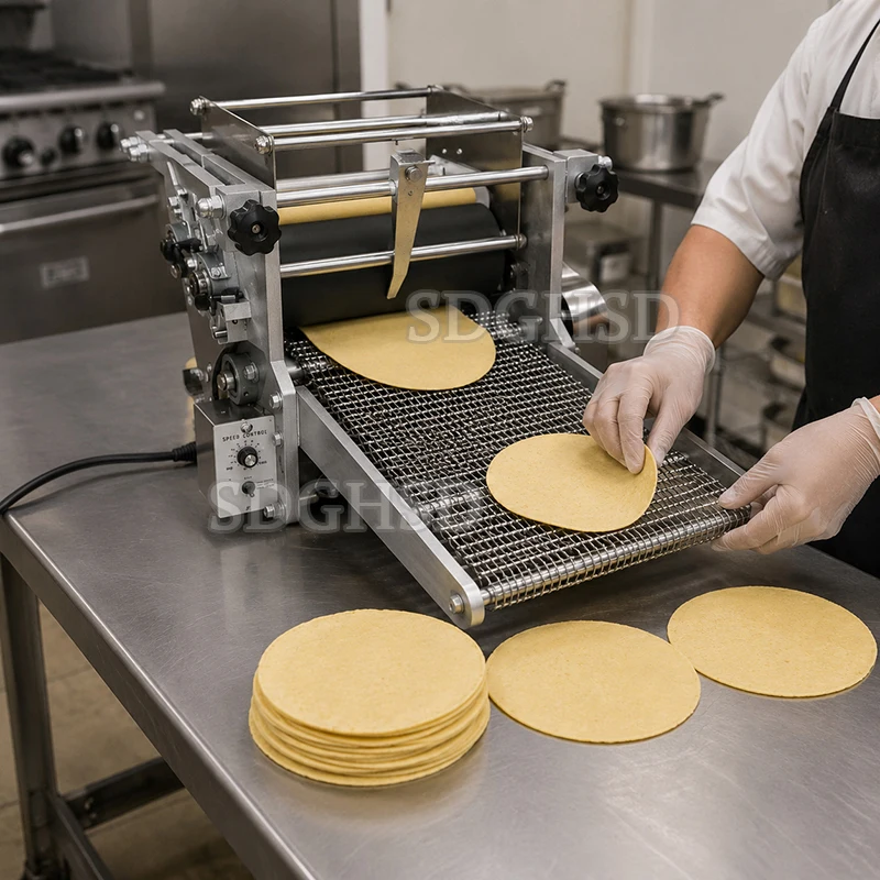 Mexican Corn Tortilla Maker Press Forming Machine Corn Flour Round Tortilla Dough Sheet Maker Custom Mold 4-35cm for Taco Shop