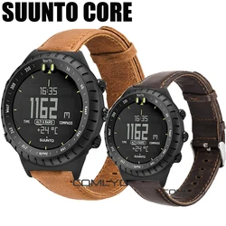 NEW For SUUNTO CORE Smart Watch Genuine Strap Leather Sports Men Band