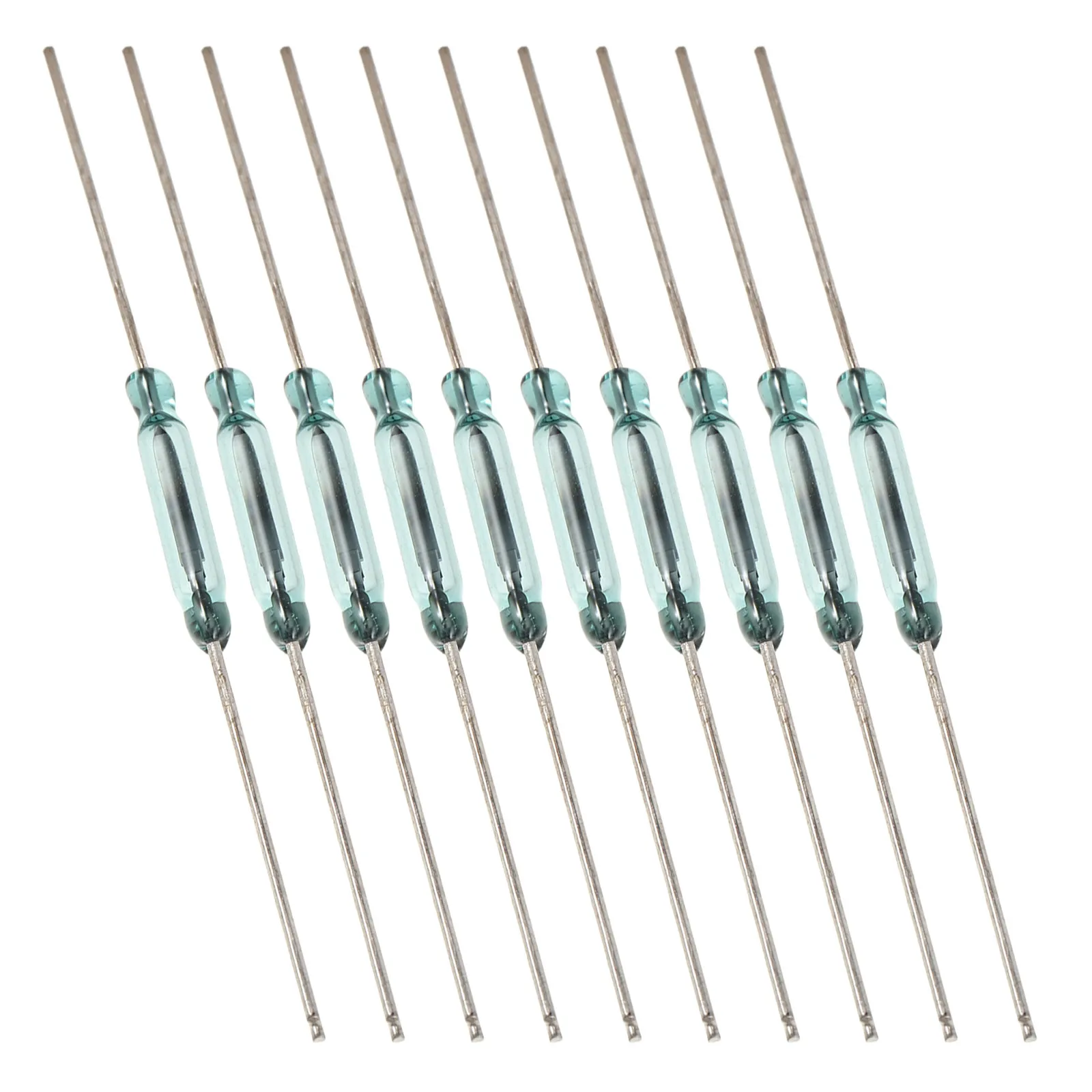 10Pcs Compact Magnetic Reed Switch Module 2.5x14mm 3 Pin No Conversion Sensor for DIY Electronics Circuit Control Security