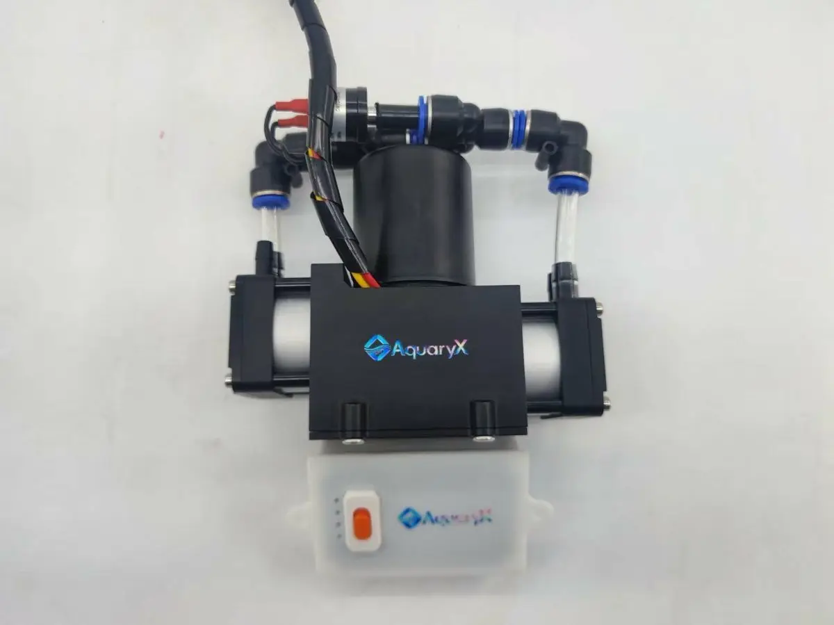24V diving breathing pump brushless motor, fully waterproof and metal body, power 150W, air flow 90L/S max diving depth 12m