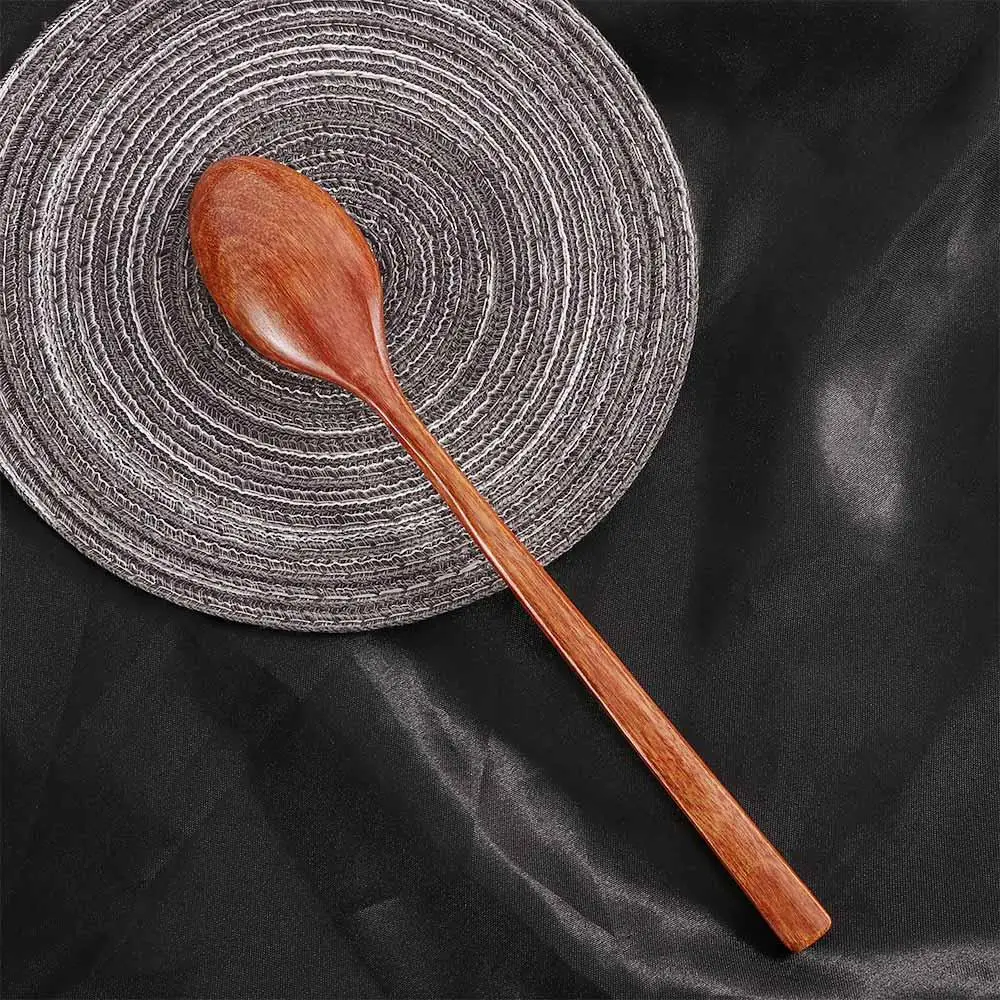 Baby Dinnerware Natural Japanese Style Eating Kitchen Utensil Wooden Spoons Cutlery Tableware