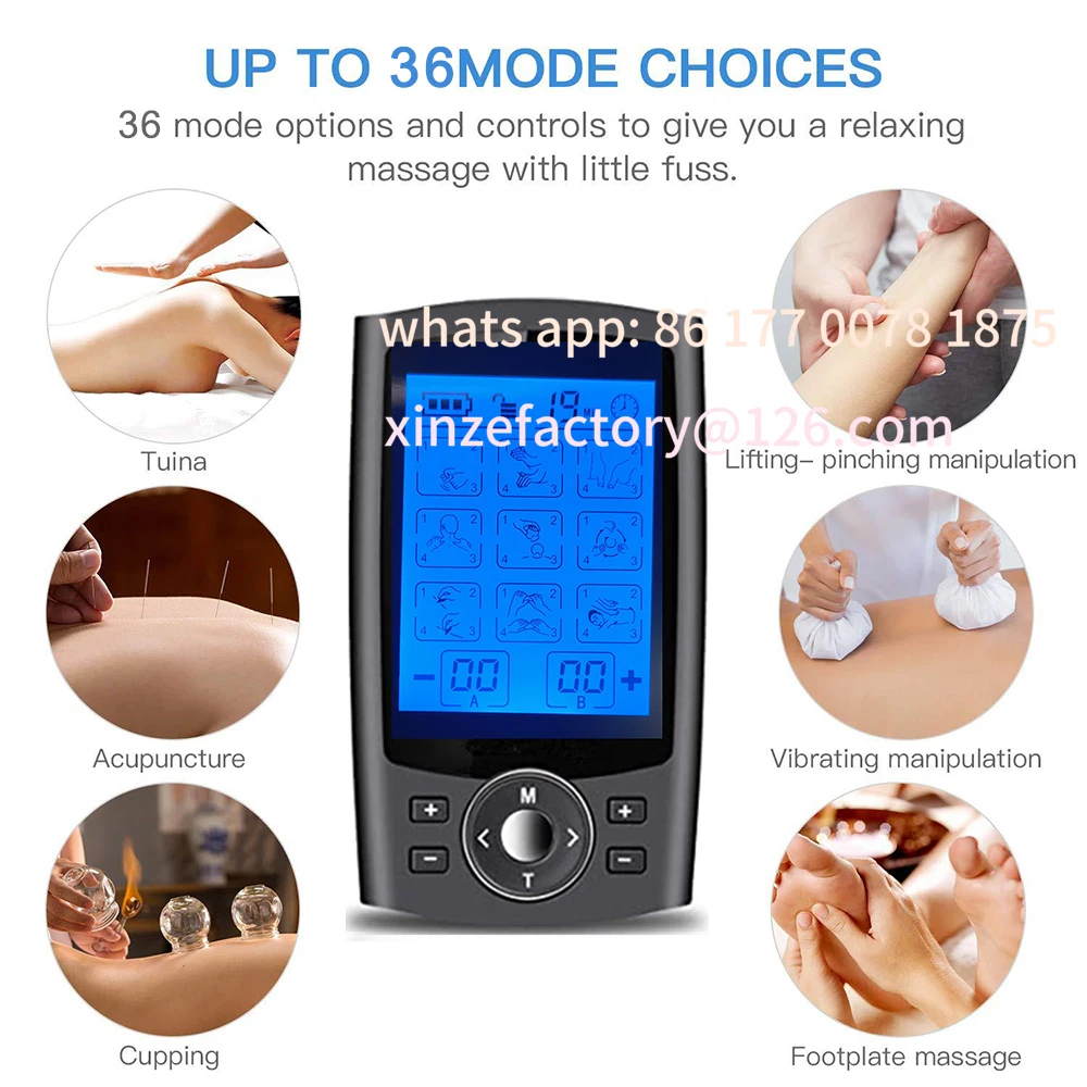 

Customizable Muscle Stimulator Electric Pulse Body Massager For Pain Relief Relaxation Treatments Unit Machine
