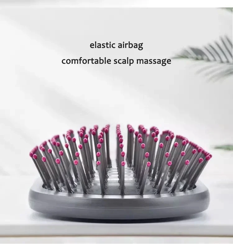 Neues Set für Airbag-Kamm + Weitzahnkamm + Zylinderkamm, Massage-Airbag-Haarbürste, Friseur-Lockenstyling-Set – Detail 9