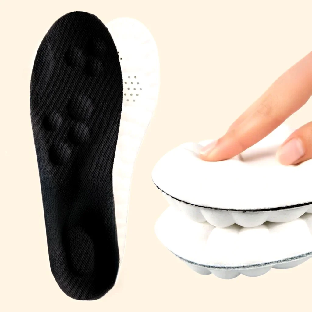 High Elasticity Latex Sport Insoles Soft Shoe Pads Arch Support Orthotic Insoles Breathable Deodorant Shock Absorption Cushion