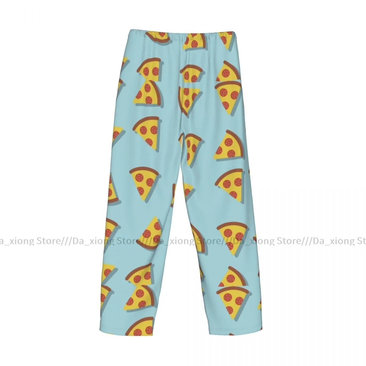 Pantalon de pyjama à motif de pizza pour hommes, bas de sommeil masculin, Lounge FJM