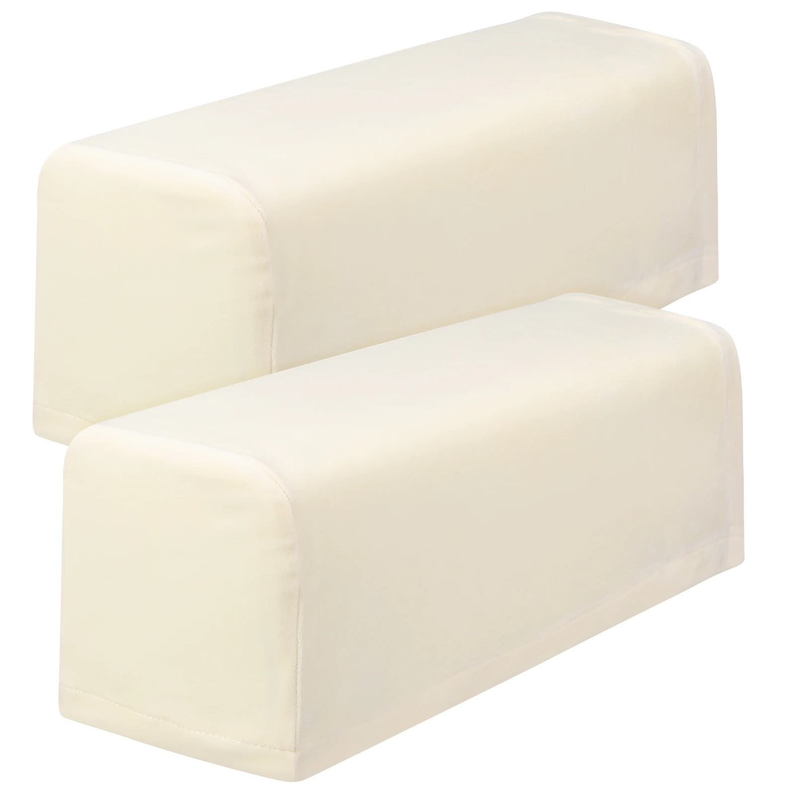 

2 Pcs Armrest Cover Universal Protector Elastic Cloth Armrest Protective Cloth Long Term Beige Fits Home Office Decor