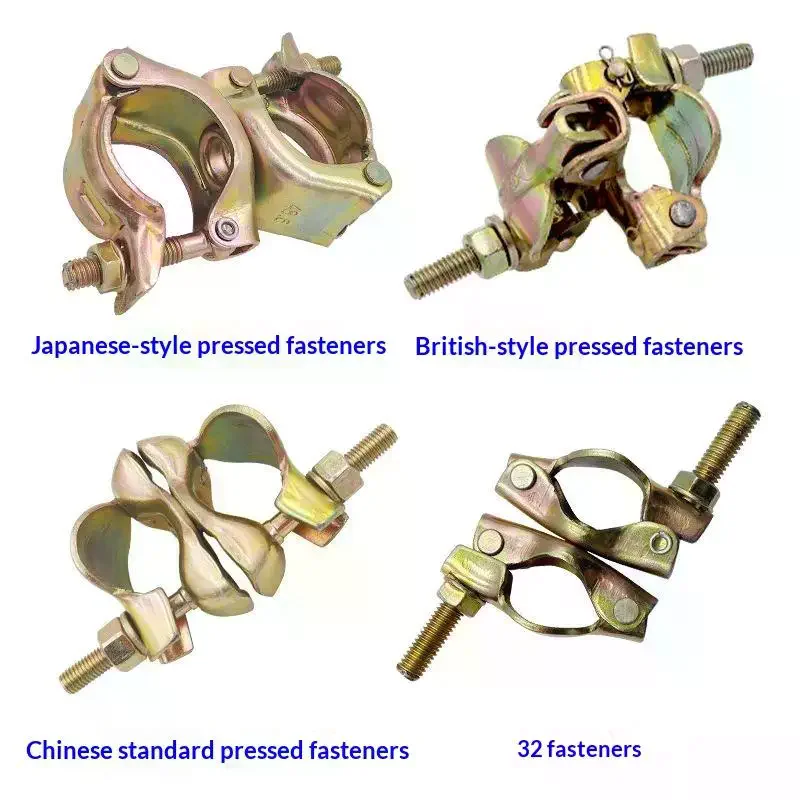 Galvanized Steel Scaffolding Couplers Heavy Duty Long Life For Construction Site Fixing Cross-rotary Connection