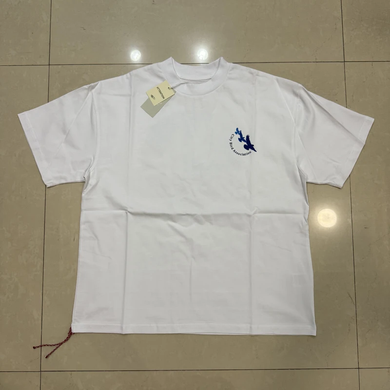 Japanese Streetwear Trend Beams T-shirt Men Women Daily Casual Short Sleeve Red Rope Cotton Loose Eagle Letter Print Tops