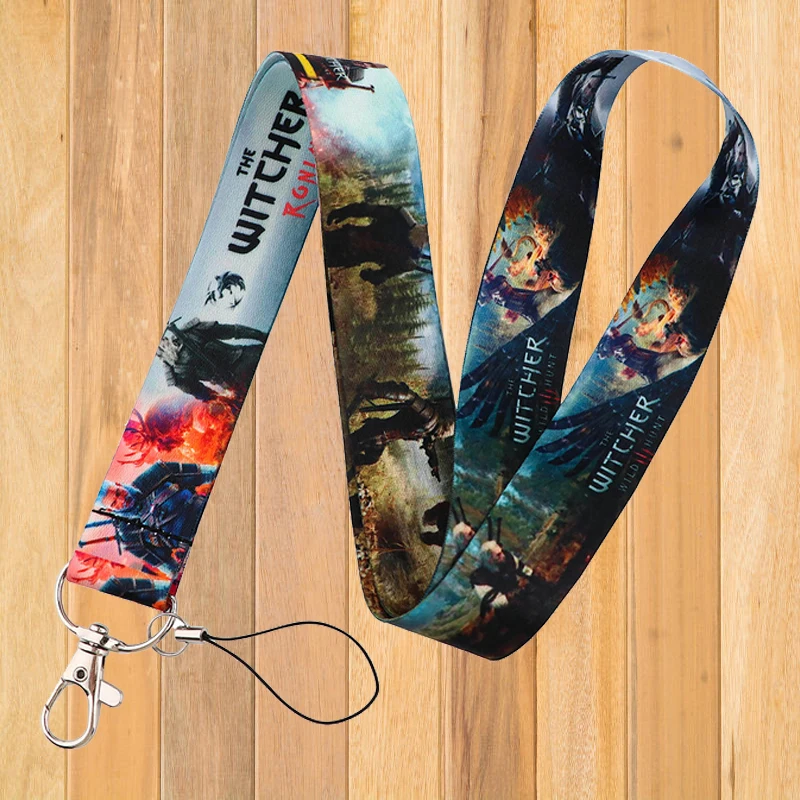 

A0235 Game Witcher Neck Strap Lanyard for Keys ID Card Mobile Phone Straps USB Badge Holder DIY Neck Strap Hang Rope