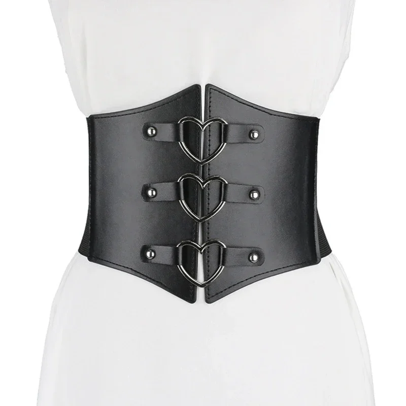 

Corset PU Leather Cummerbunds Belt for Women Sexy Corset Underbust Dresses Shirt Waist Buckle Belts Body Shaper Girdle Belt