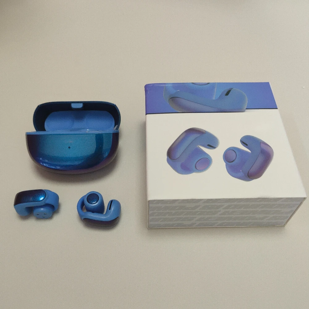 New V12 Ear Clip Open Earphones Ultra Wireless Bluetooth Earphones Space Audio Non In Ear Open Bone Conduction Earphones