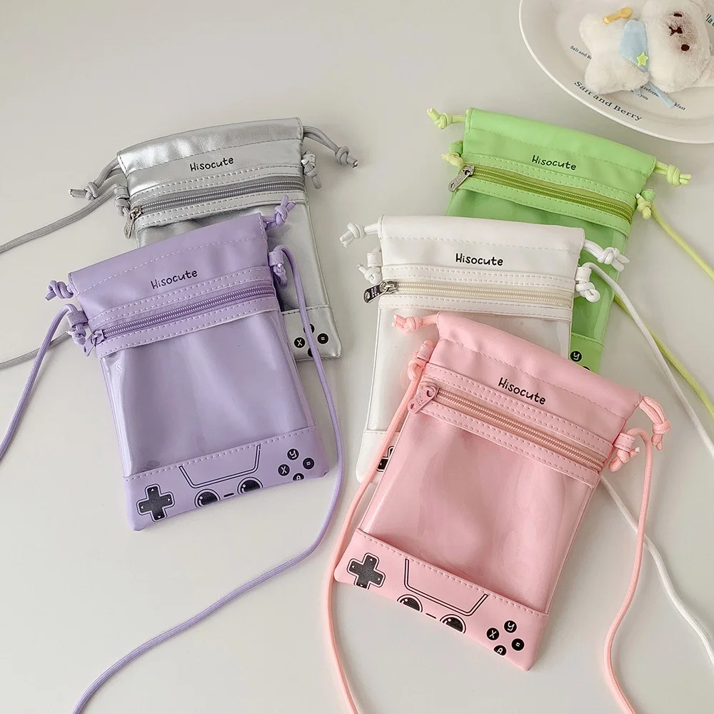 Doll Storage Bag Lolita Shoulder Bag With Display Translucent Crossbody Bag Cute Plush Doll Protector For Doll Collectors Anime