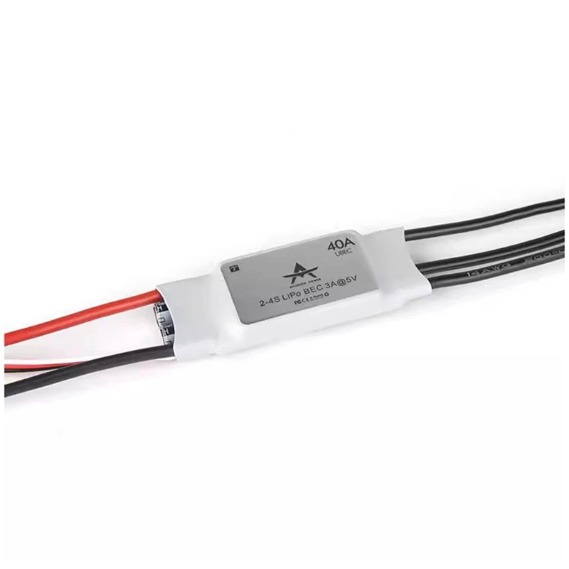 AT 40A 4S ESC Electronic Speed Controller 2-4S Lipo BEC 5V 3A Brushless ESC For RC FPV Drone