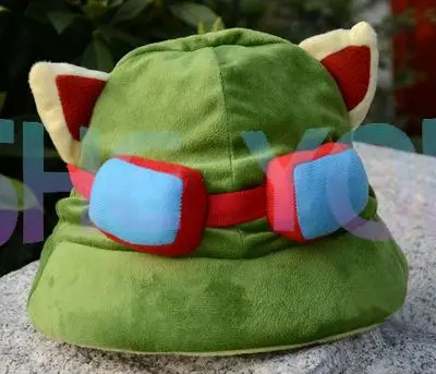 

Game LOL Swift Scout Teemo Cosplay Hat High Quality Plush Cute Teemo Cap Cosplay Props