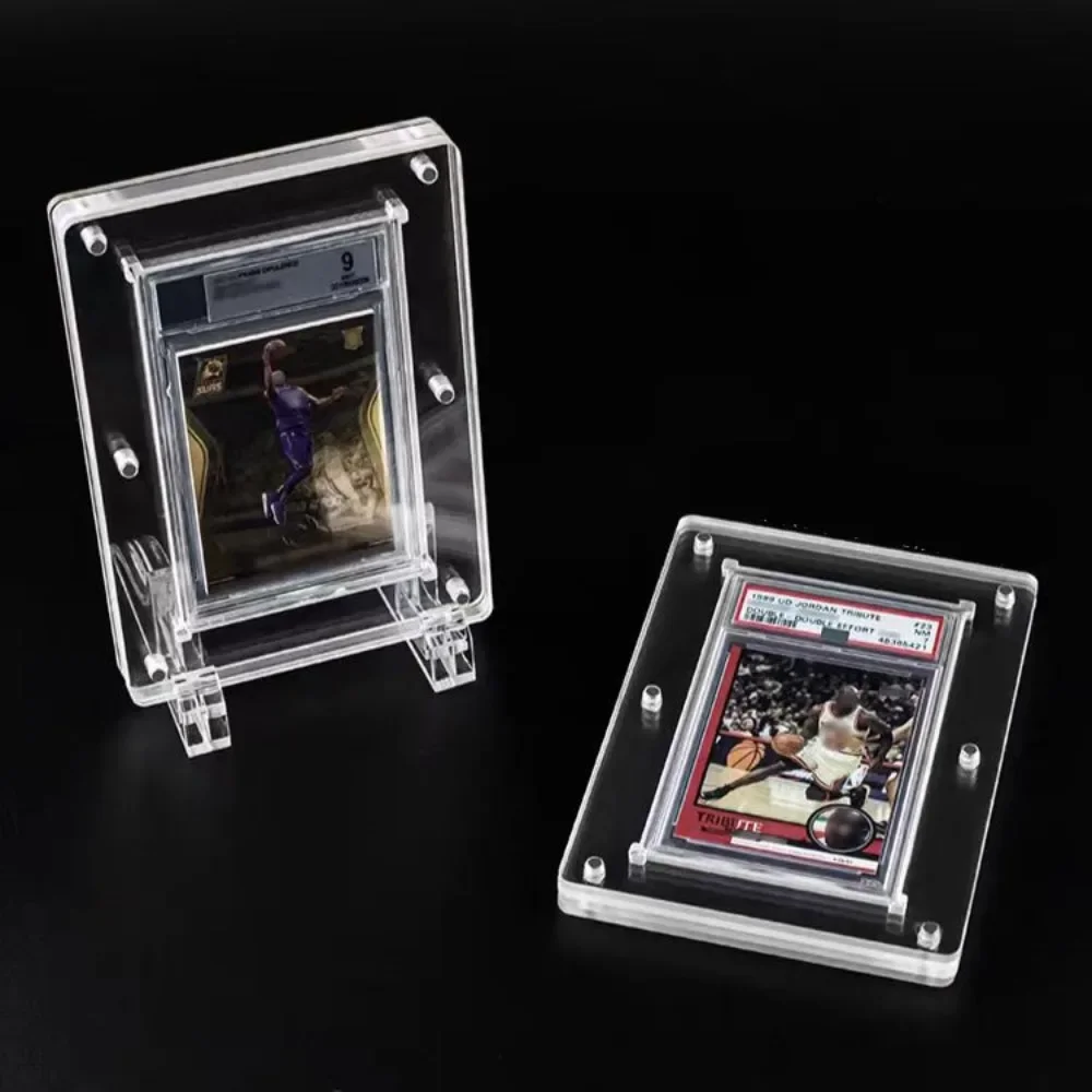 PTCG Pokemon Rating Card Brick Acrylic Strong Magnetic Thickened High Transparent Display Frame Card Not Included