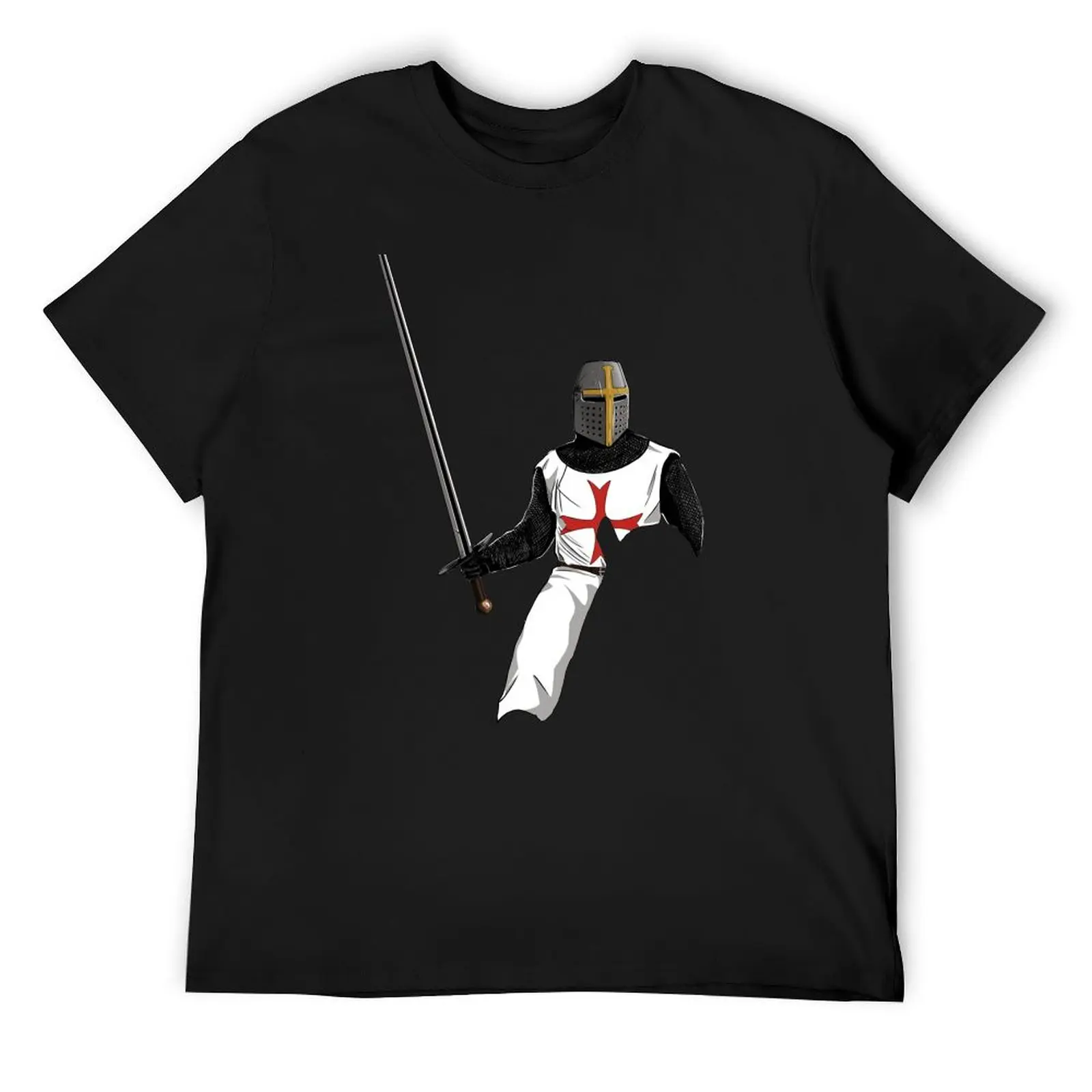 

Knight Templar V1 T-Shirt Blouse summer clothes man clothes Aesthetic clothing anime shirts men