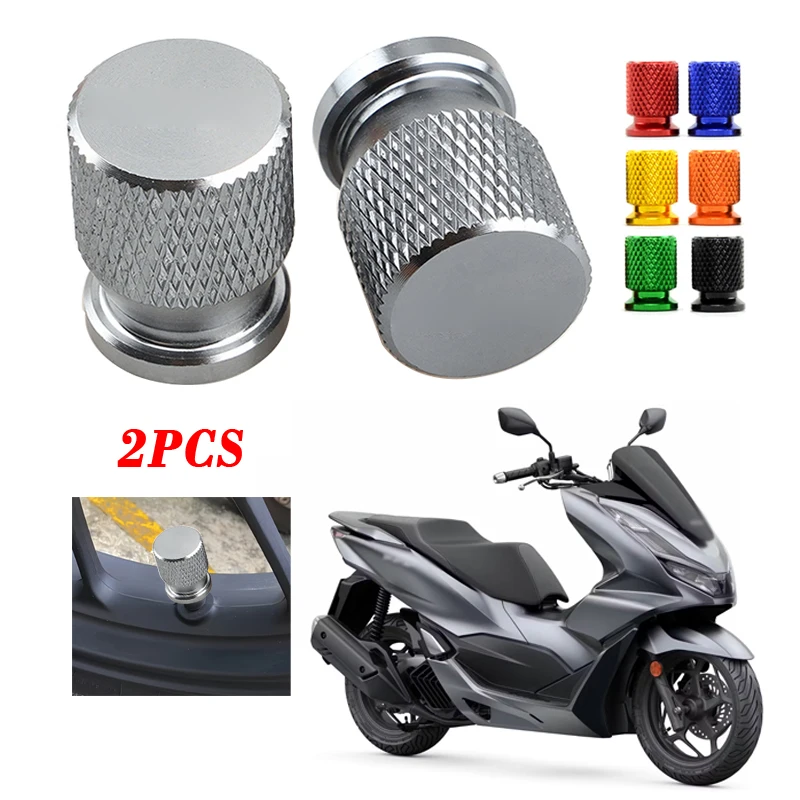 Para honda pcx125 pcx150 pcx160 pcx 160 pcx 150 pcx 125 válvula de pneu da motocicleta porta ar tampa da haste plug cnc alumínio pcx logotipo
