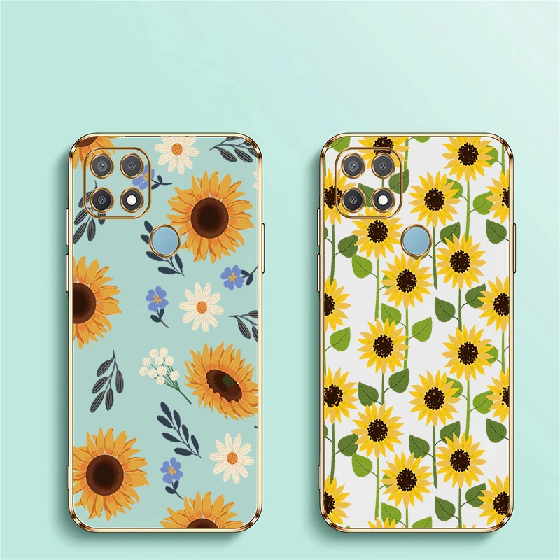 Модный чехол для телефона с рисунком подсолнечника для Infinix Smart 10 8 7 5 Pro 6 HD, роскошный противоударный чехол из мягкого силиконового ТПУ