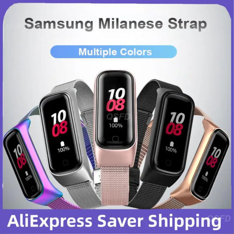 Replacement Strap Sweatproof Smart Accessories For samsung Galaxy Fit2 Watch Strap Stainless Steel Watch Band Waterproof