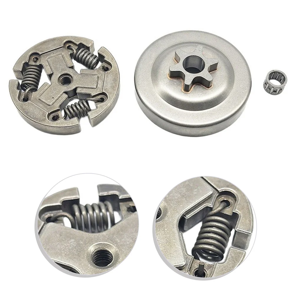 3/8 6T Chainsaw Drum Drive Sprocket & Clutch Assembly For Echo CS370 For CS400 Clutch Drum Sprocket Needle Bearing