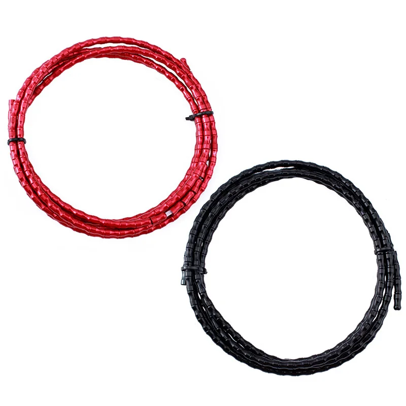 AliExpress NONE Alloy Bike Brake Cable Hose 1.1m Fishbone Shape Aluminum MTB Mountain Bicycle Mechanical Disc Brake Housing Tube with End Caps