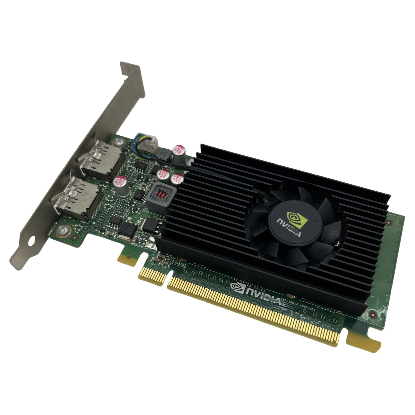 بطاقة الرسومات الأصلية المستخدمة لـ NVIDIA Quadro NVS 310 1GB GDDR3 PCIe x16 DisplayPort Dual DP موصلات 100% تم اختبارها سريعًا