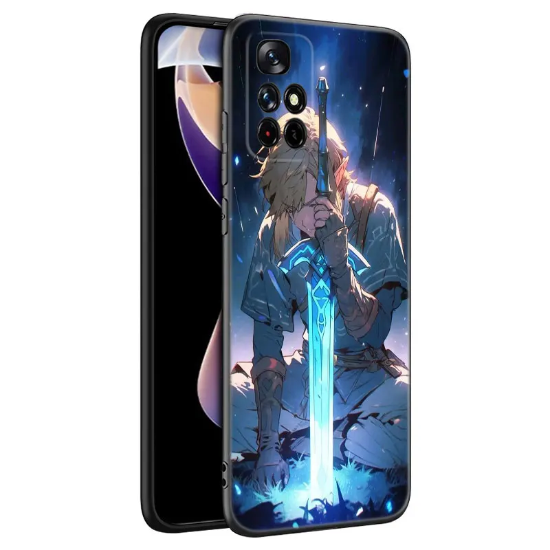 The Legend of Zeldas Black Silicone Phone Case For Xiaomi Redmi Note 10 11 11S 12 13 4G 8 9 11T Pro 5G Plus 8T 9S 10S 12S